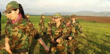 Женские езидские отряды сил пешмерга поддерживают референдум по независимости Курдистана