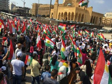 Курды Ливана устроили митинг в поддержку независимости Курдистана