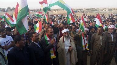 Фоторепортаж: Езиды митингуют в поддержку независимости Иракского Курдистана