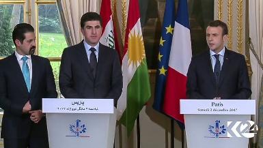 Макрон и Барзани дали пресс-конференцию