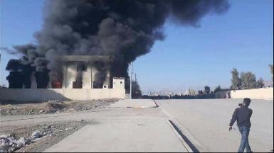 Протестующие сожгли штаб-квартиру ДПК в провинции Сулеймания