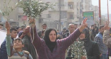 Жители Африна протестуют против турецких атак