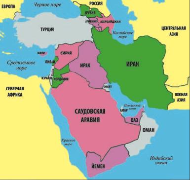 Международная обстановка на Ближнем Вотоке и ее влияние на безопасность в регионе