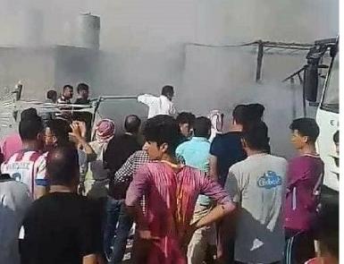В результате пожара в лагере Дохука погибла девушка