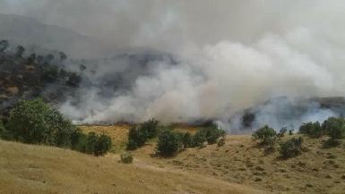 Турецкие бомбардировки вызвали пожары на границе Курдистана
