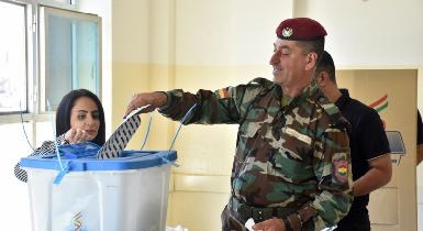Объявлены предварительные результаты голосования членов вооруженных сил Курдистана