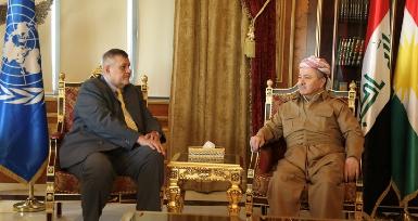 Посланник ООН встретился с Масудом Барзани, чтобы поздравить его с успешными выборами