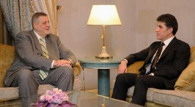 Премьер-министр Барзани принял представителя ООН, прибывшего с прощальным визитом