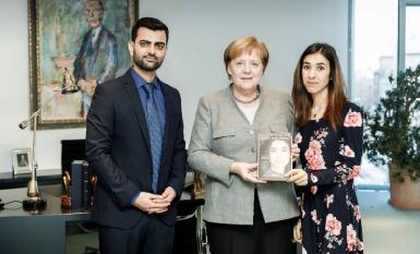 Надя Мурад встретилась с Ангелой Меркель