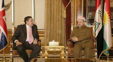 Масуд Барзани и посол Великобритании обсудили перемены в отношениях между Эрбилем и Багдадом