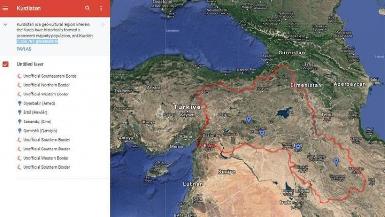 Турция просит Google удалить карту Курдистана