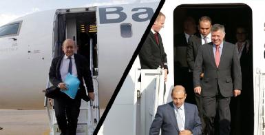 Король Иордании и глава МИД Франции прибыли в Багдад