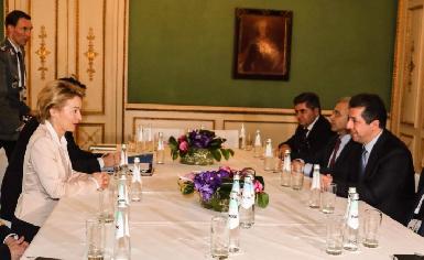 Масрур Барзани встретился с министром обороны Германии