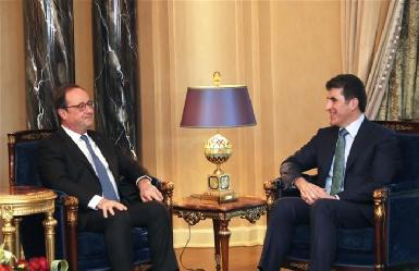 Экс-президент Олланд встретился с главой КРГ Нечирваном Барзани