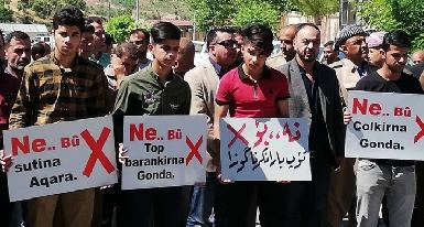 В Амеди прошел митинг против турецких бомбардировок Курдистана
