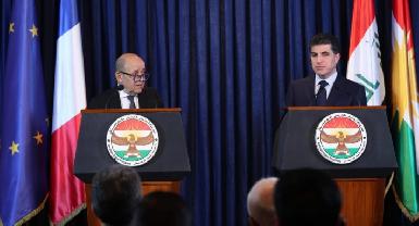 Президент Курдистана и глава МИД Франции обсудил политику в Ираке и конфликты в Сирии