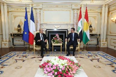 Премьер-министр Курдистана встретился с министром иностранных дел Франции