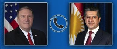 Премьер-министр Барзани и госсекретарь Помпео обсудили напряженность в Ираке
