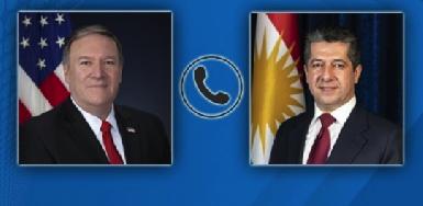 Госсекретарь США и премьер-министр Курдистана обсудили иранские атаки