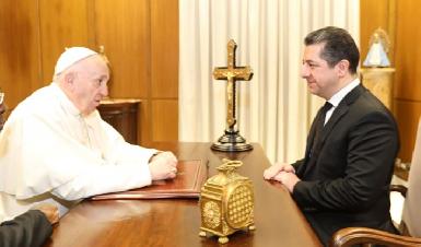Премьер-министр Курдистана встретился с папой Франциском