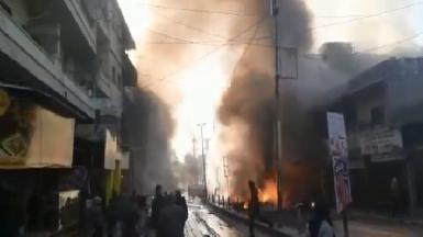 Взрыв в Африне: убиты и ранены десятки человек
