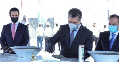 Премьер-министр Барзани открыл начало строительства стратегического шоссе в Сулеймании