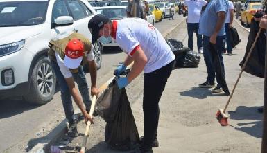 Команда фонда Барзани приняла участие в уборке Мосула