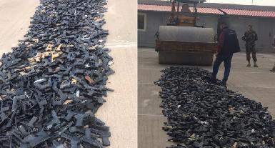 Служба безопасности Эрбиля уничтожила 5000 единиц нелегального оружия