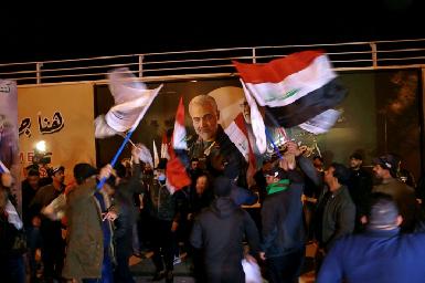 Протесты "Хашд аш-Шааби" в годовщину смерти Касема Сулеймани: "Нет США, нет Израилю"