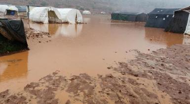 В течение двух суток от наводнения в Сирии пострадали более 100 лагерей беженцев