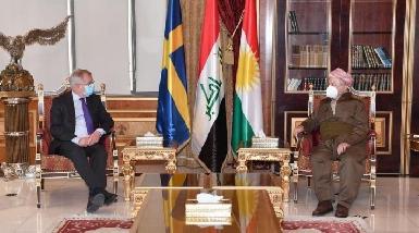 Барзани благодарит Швецию за поддержку курдов 