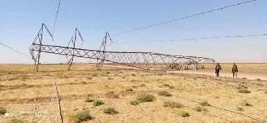 На юго-западе Киркука разрушены три опоры передачи электроэнергии