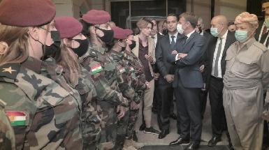 Макрон завершил визит в Курдистан благодарностью силам пешмерга