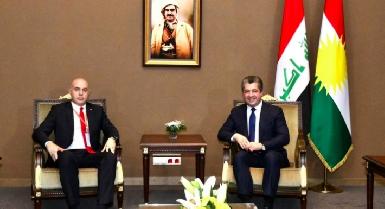Премьер-министр Курдистана обсудил торговое сотрудничество с послом Турции