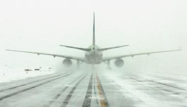 Аэропорт Сулеймании переносит рейсы из-за снегопада