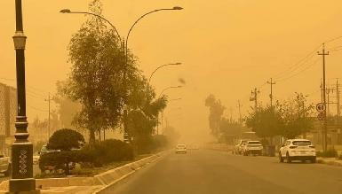Новая волна пыльной бури в Курдистане