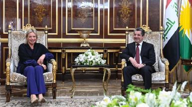 Масуд Барзани и Хеннис-Пласшерт обсудили программу реформ КРГ