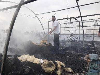 Дохук: пожар в лагере для перемещенных езидов