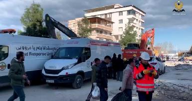 Спасательные команды Курдистана продолжают оказывать помощь пострадавшим от землетрясения