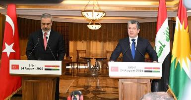Премьер Курдистана и глава МИД Турции провели пресс-конференцию