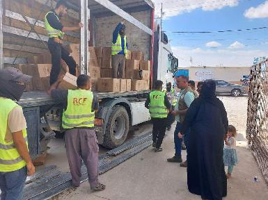 "Благотворительный фонд Барзани" доставил продукты вынужденным переселенцам в лагере "Дибага"