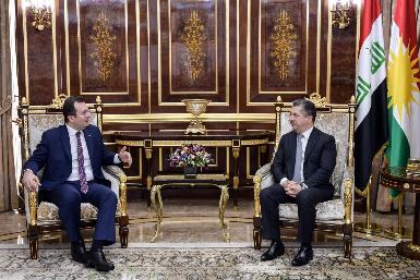Премьер-министр Барзани принял нового генерального консула Турции