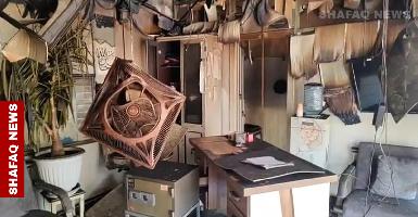 Пожар уничтожил десятки магазинов в Сулеймании