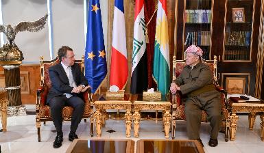 Барзани и французский посланник обсудили укрепление связей, ситуацию в Ираке и Сирии