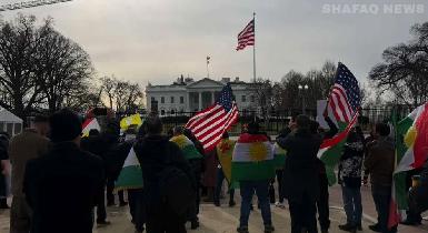 Курды протестуют у Белого дома из-за насилия в сирийском Алеппо