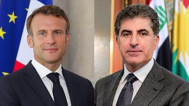 Президенты Барзани и Макрон призывают к деэскалации на Ближнем Востоке