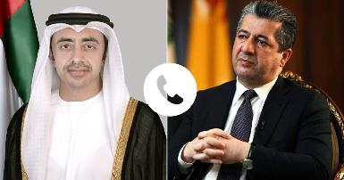 Премьер-министр Курдистана и министр иностранных дел ОАЭ обсудили региональную напряженность