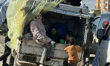 Первый конвой перемещенных семей из Африна выехал из Хасаки домой