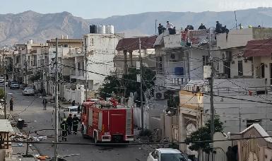 В Сулеймании беспилотник упал на крышу дома, жертв нет