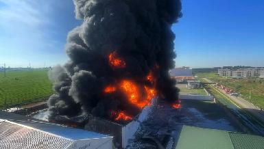 Удар беспилотников вызвал крупный пожар на складах "Castrol" недалеко от Эрбиля